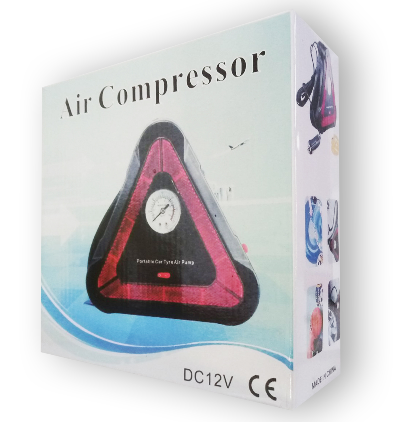 Автомобильный компрессор Air Compressor треугольный знак