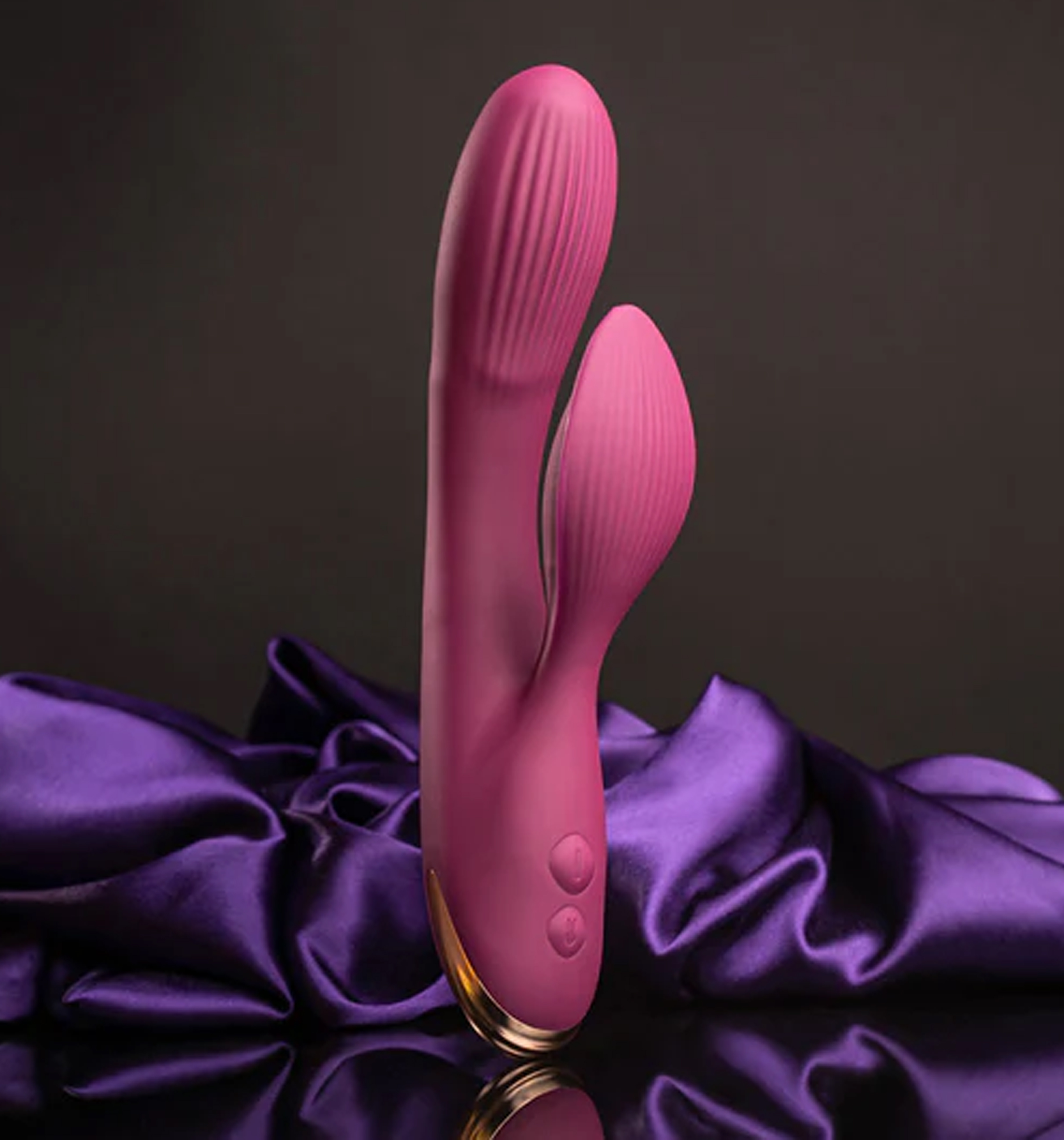 ROCKS OFF EVERYGRL  BURGUNDY  RECHARGEBLE RABBIT  VIBRATION - вібратор кролик