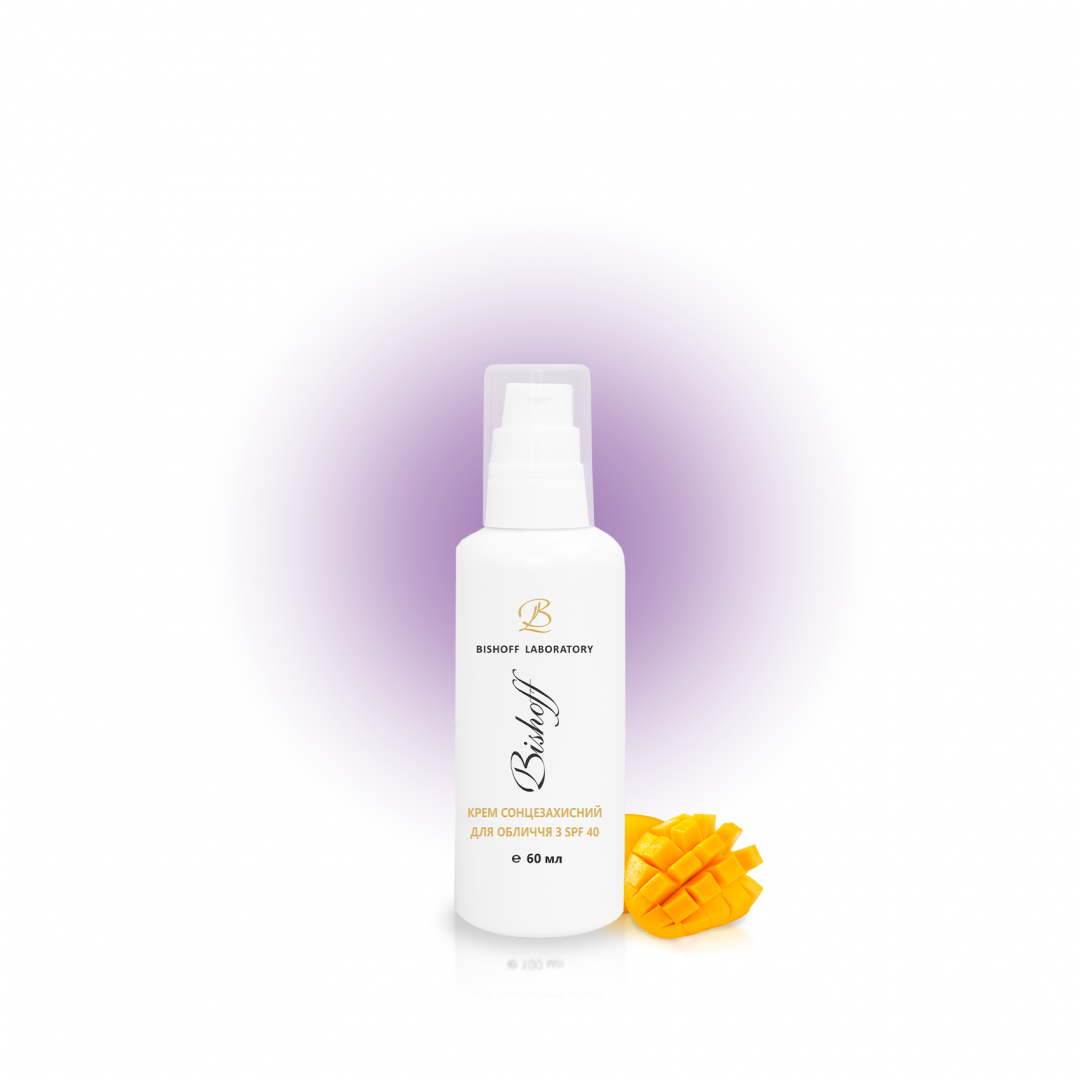 Крем сонцезахисний для обличчя з SPF40 // 60 мл